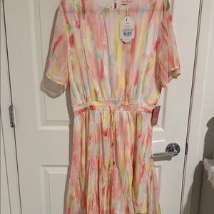 Ivy City Co Pastel Brushstroke Dress